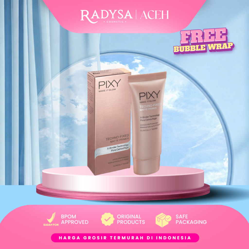 RADYSA -  Pixy Make It Glow Techno Fixed Matte Primer / Primer pixy matte