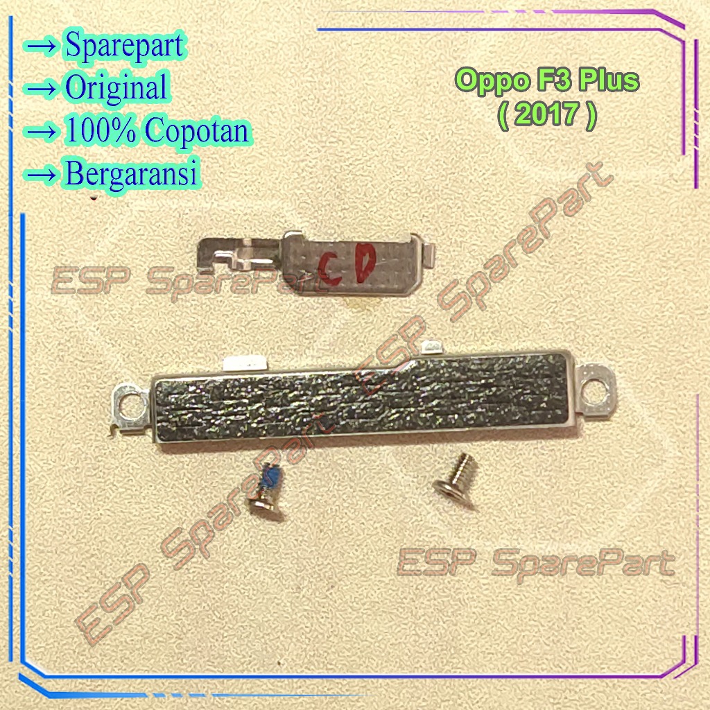 Plat Besi Oppo F3 Plus (2017) Penjepit Soket Mesin Copotan