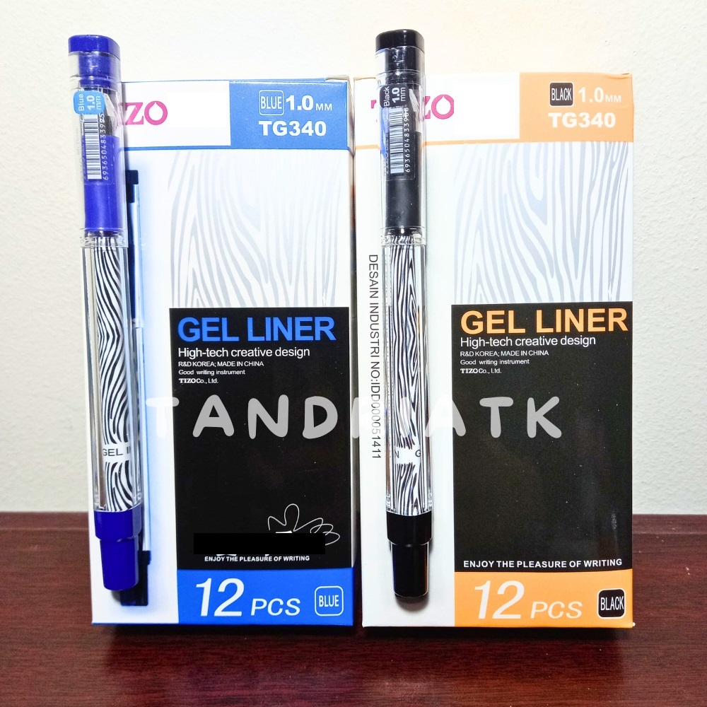 1 Pcs Gel Pen tizo tg 340 1.0mm Pulpen Tizo Tg 340 Pulpen Gel Tizo Gel Ink Pen Tizo Tg-340