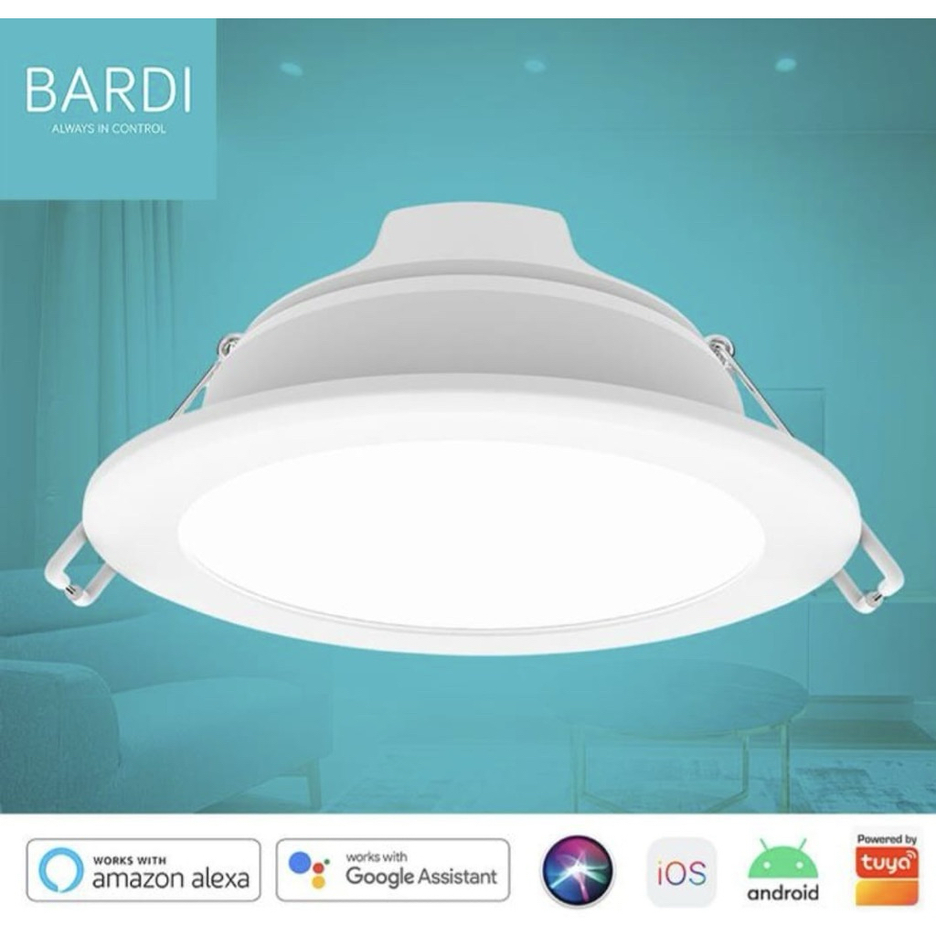 BARDI Smart Beacon Lampu Panel Downlight 8W Watt RGBWW