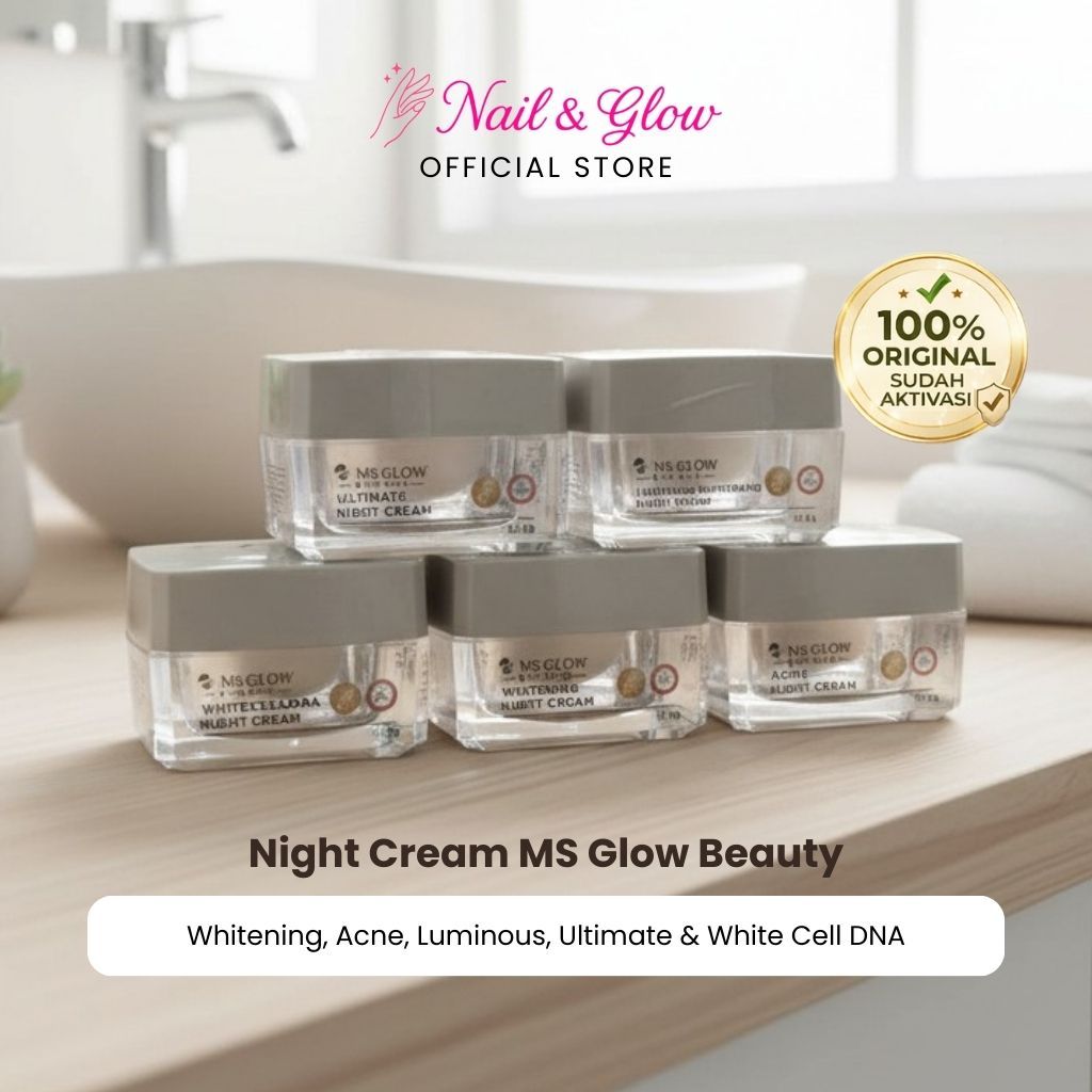 Krim Malam MS Glow untuk Mencerahkan, Mengatasi Jerawat, dan Flek