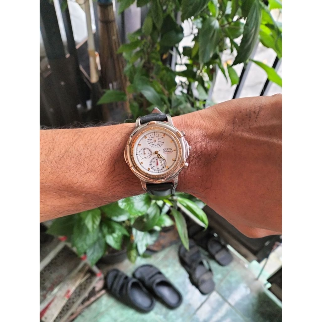jam tangan ORIGINAL GUESS WATERPRO VINTAGE DIVER CHRONOGRAPH