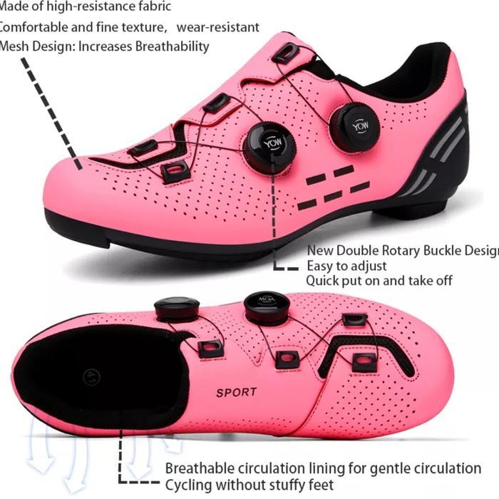 SPORT SEPATU SEPEDA NON CLEAT 2 BOA BICYCLE SHOES SEPATU SEPEDA GOWES