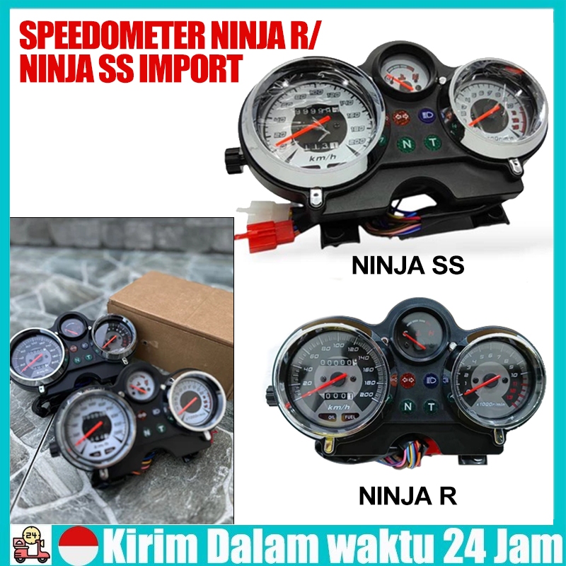 Spidometer Digital Layar Putih untuk Motor Ninja R SS - Speedometer Akurat dan Mudah Dipasang