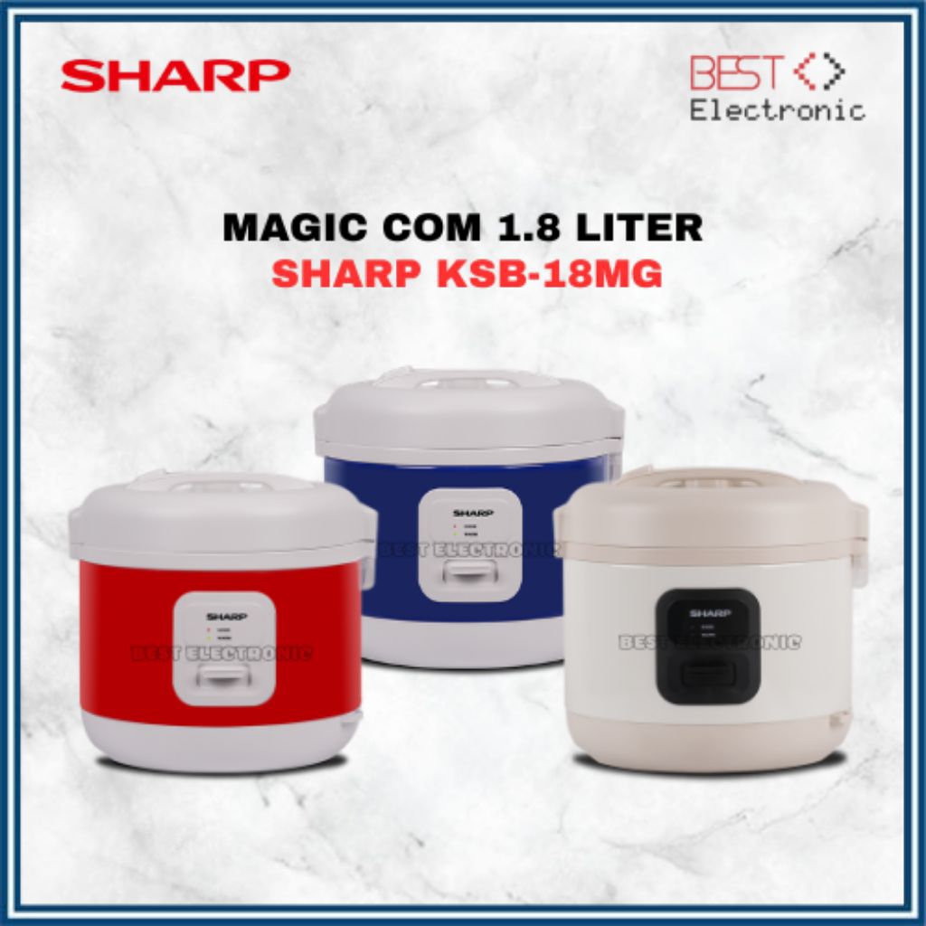 SHARP RICE COOKER NEW / MAGIC COM KSB18MG / KSB18 MG / KSB 18MG BL / KSB 18MG RD / KSB 18MG GY 1,8 L