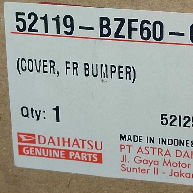 BUMPER FR DAIHATSU SIGRA/CALYA tahun 2016-2018 / 52119-BZF60-001