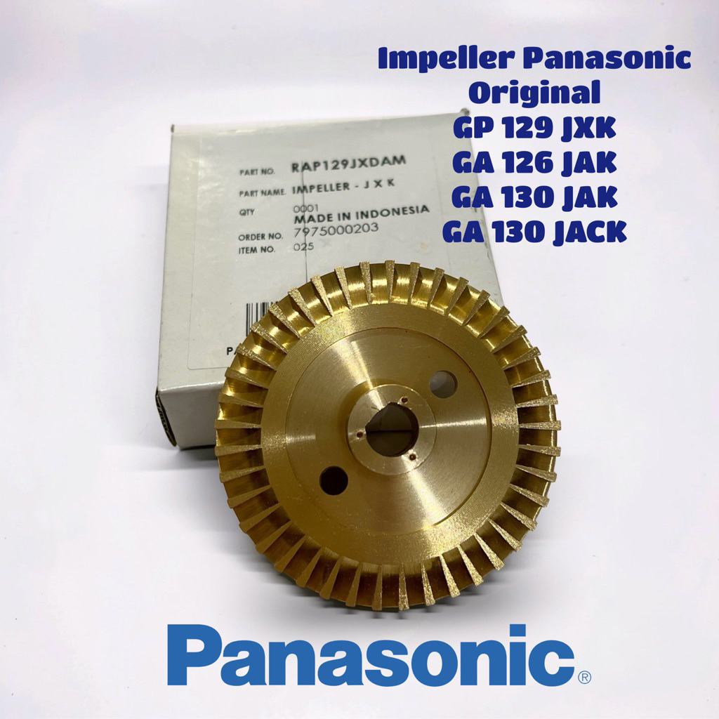 IMPELLER PANASONIC ORIGINAL COCOK UNTUK PANASONIC GP 129 JXK GA 126 JAK GA 130 JAK GA 130 JACK // IM
