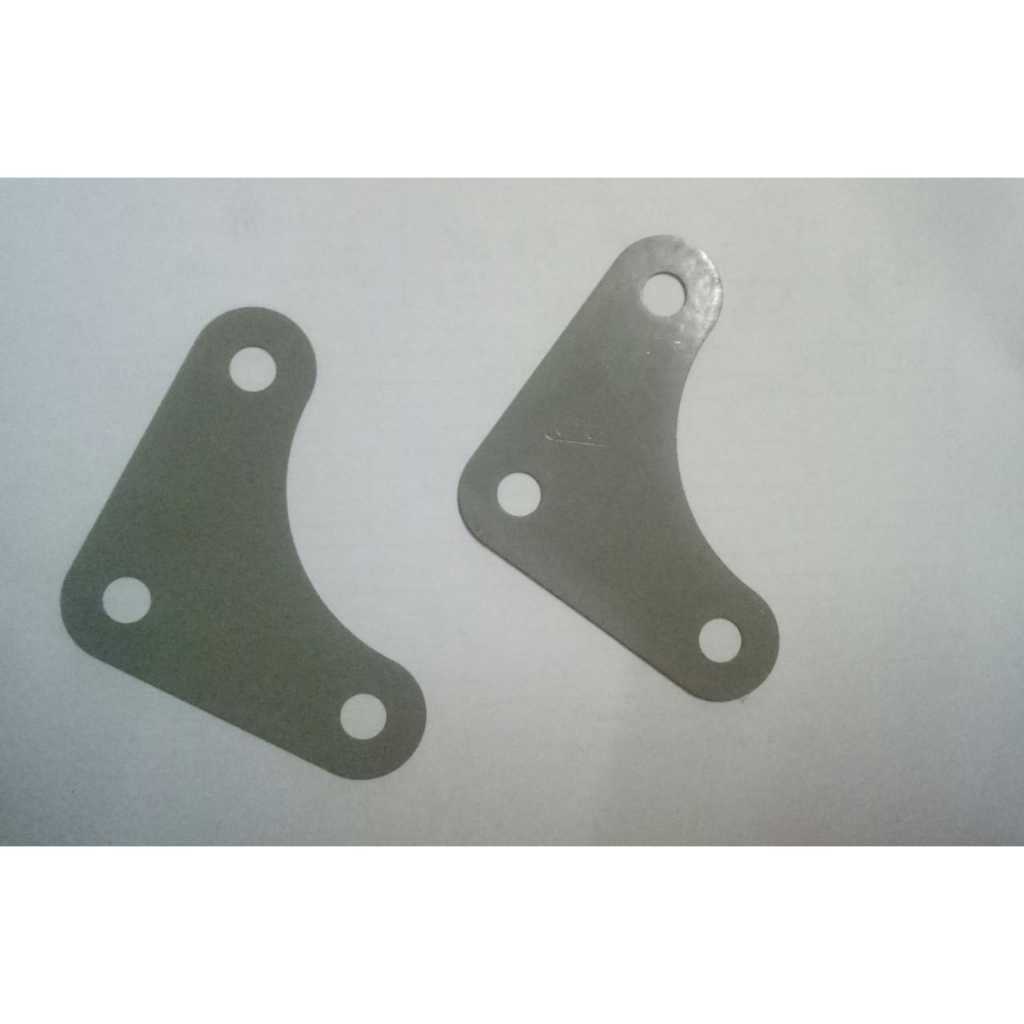 2 PCS SIKU UNION SEGITIGA BESI LUBANG PLAT RAK BESI