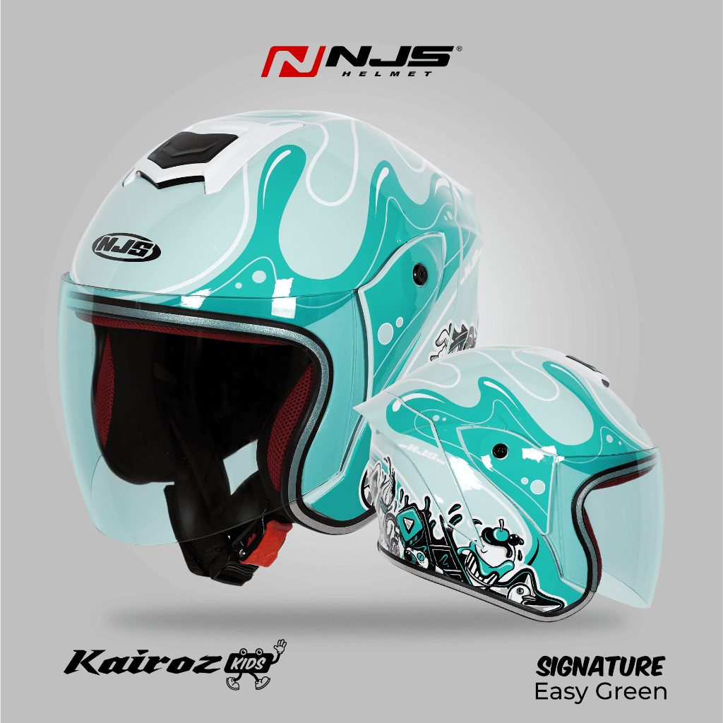 NJS Kairoz Kids Signature - Helm Anak (FREE MAINAN ANAK) - Helm Anak | Helm NJS | NJS Anak | Kairoz 