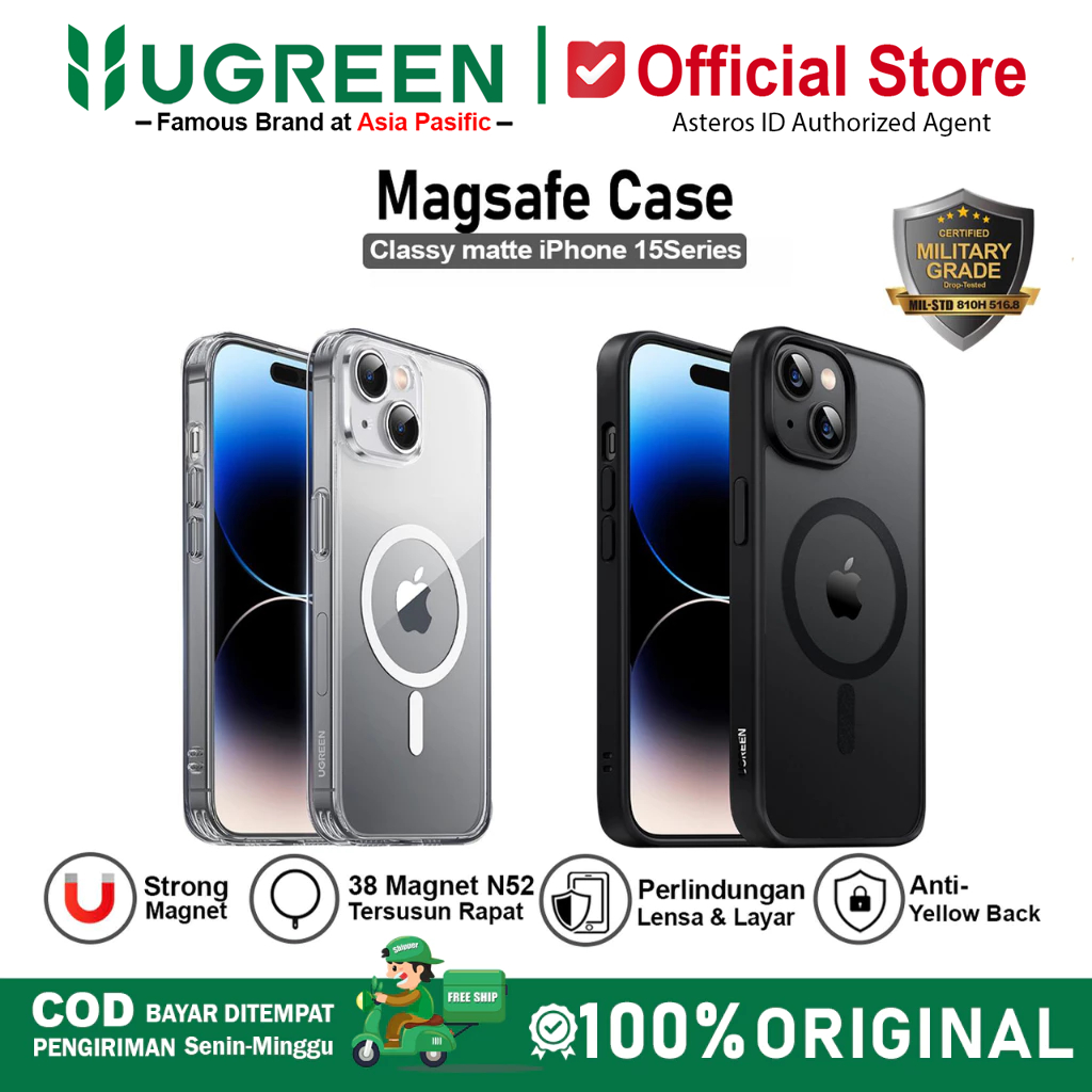 UGREEN Case Magnetic iPhone 15 Pro 15 Pro Max Magsafe Matte Series