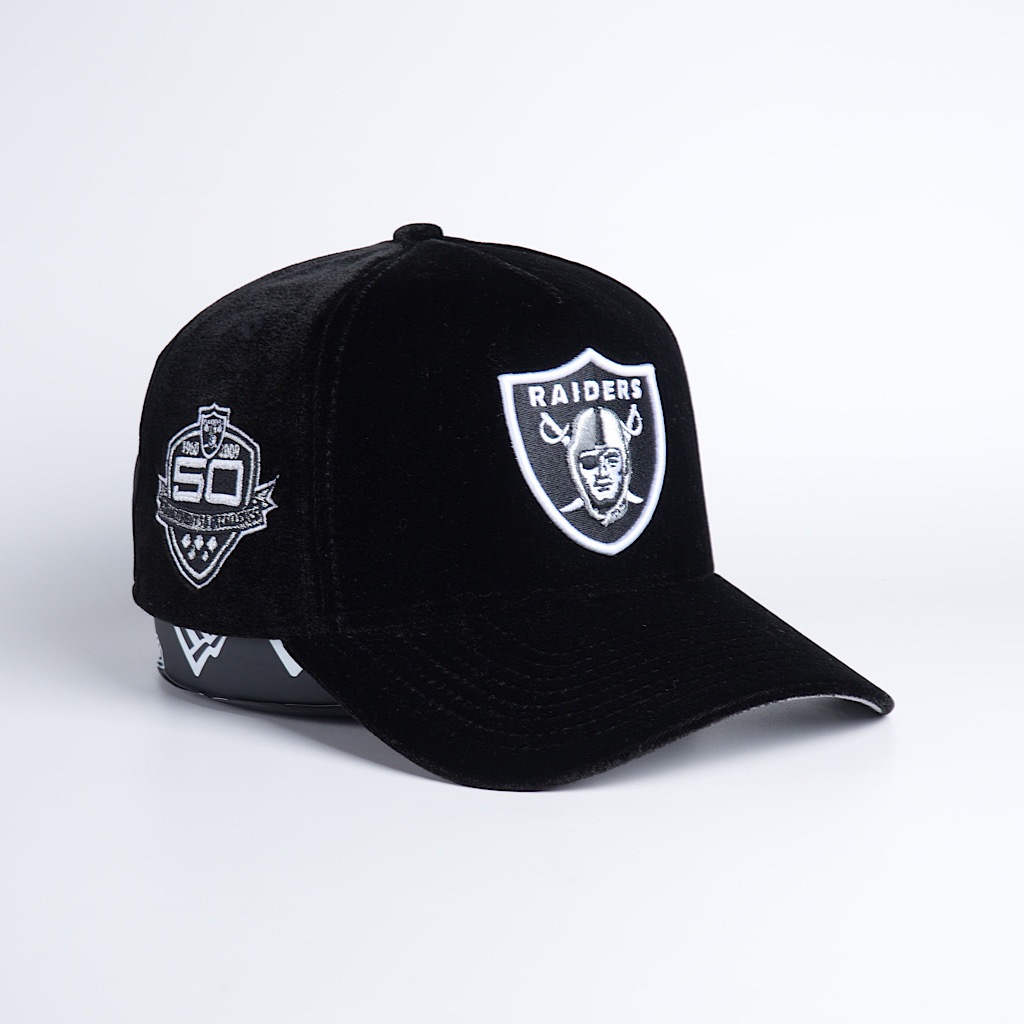 topi new era original las vegas raiders velvet official team color