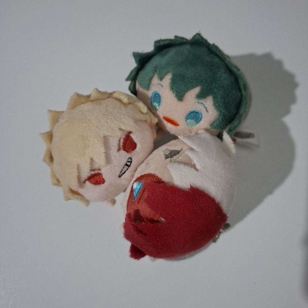 mochi mascot my hero academia / boku no hero academia - deku izuku midoriya, kacchan katsuki bakugo,