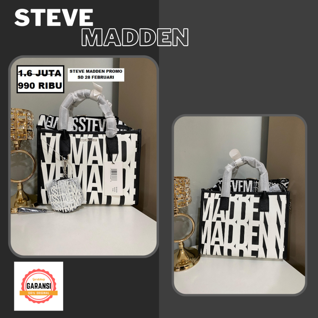 Tas wanita tote bag seri BVISION STEVE MADDEN 100% original