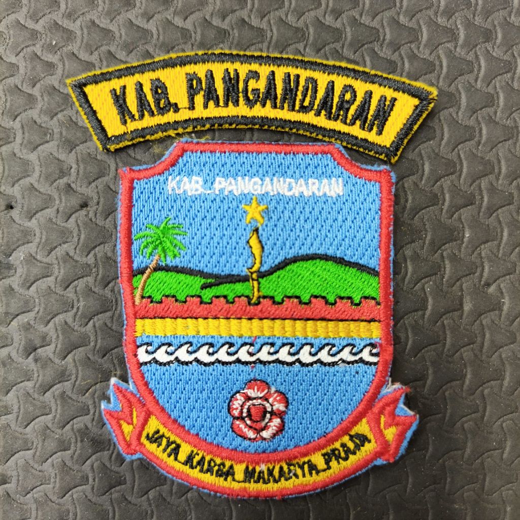 Logo Bordir Kabupaten Pangandaran / Logo Kabupaten Pangandaran / Bordir Logo Kabupaten Pangandaran /