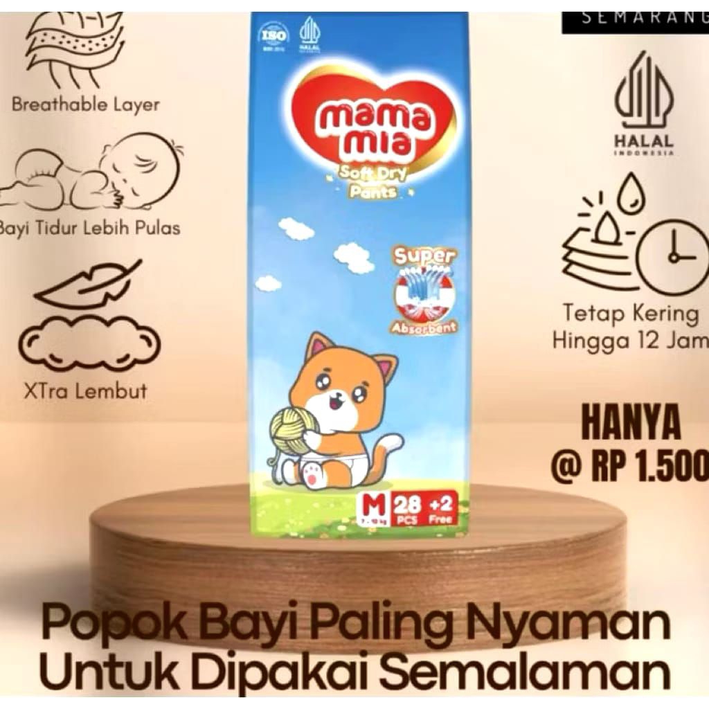 MAMAMIA BABY PANTS M28+2