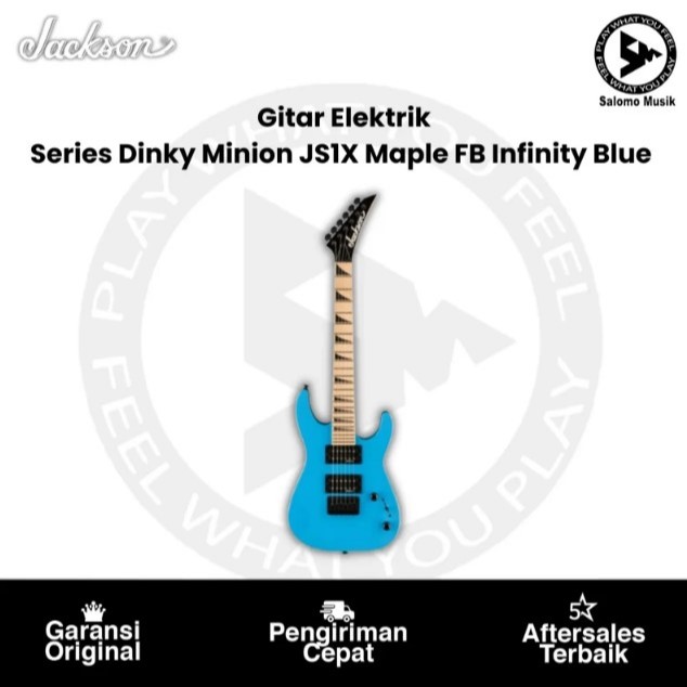 Gitar Elektrik Jackson JS Series Dinky Minion JS1X Maple Original