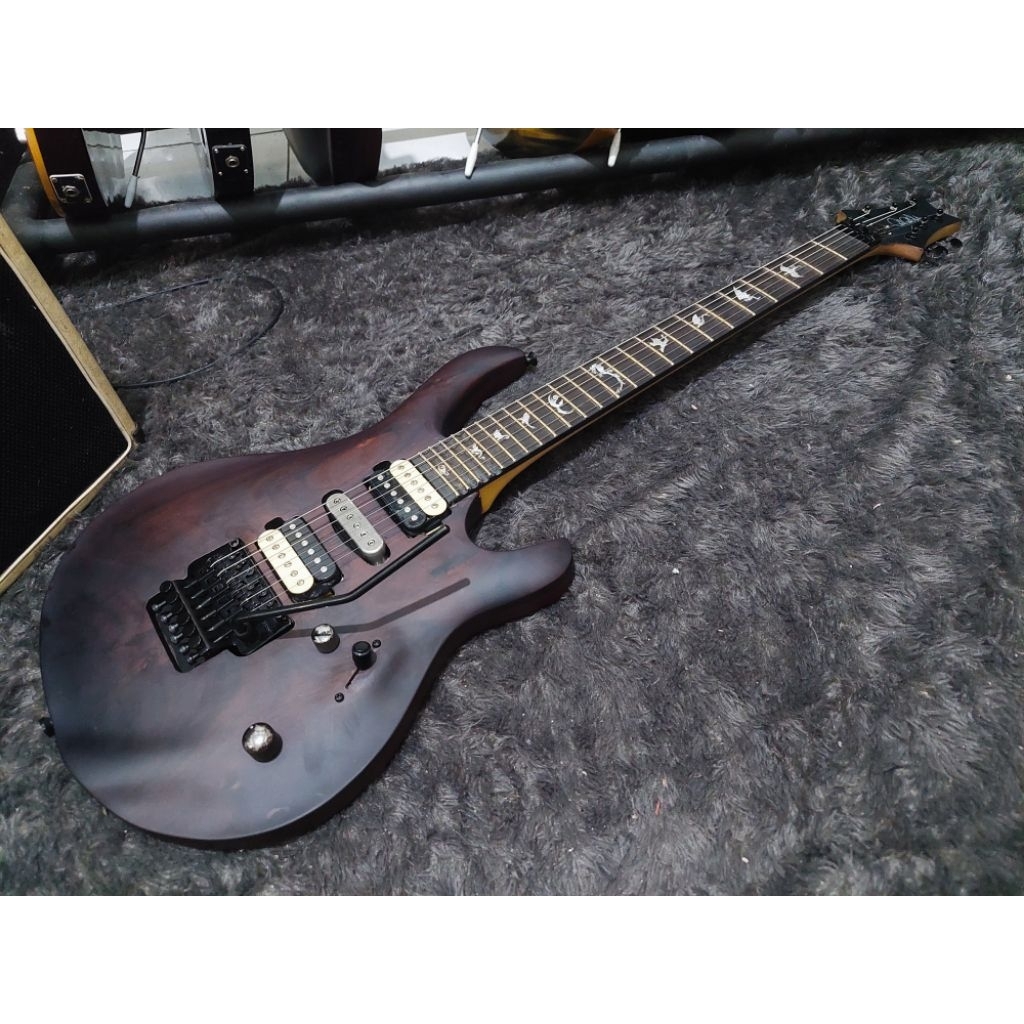 Gitar Elektrik Prs Herman Li, Push Pull, Pickup Original Prs, Pickup Single Fishman