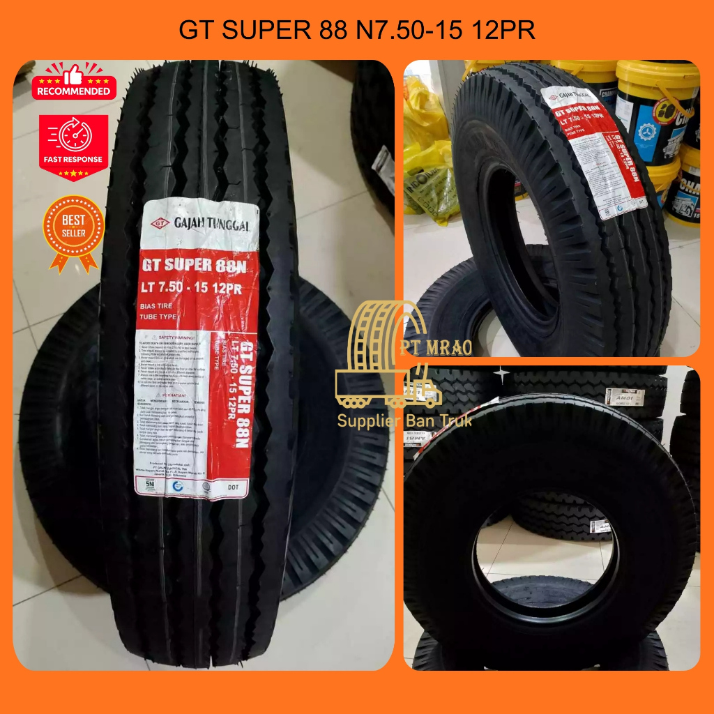 BAN TRUK BENANG GT 750-15 SET (KOMPLIT)