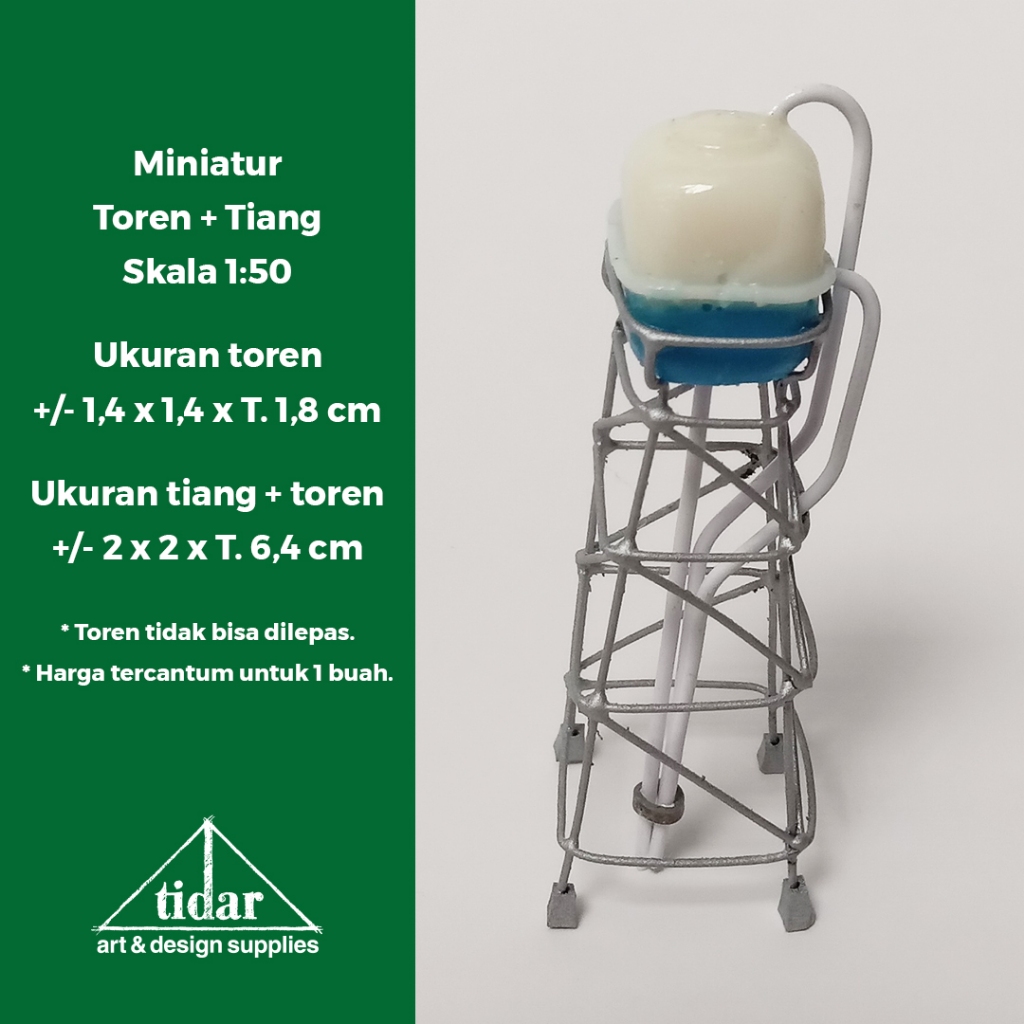 MH - Miniatur Tiang Toren Skala 1:50 - Maket Menara Tangki / Tandon Air