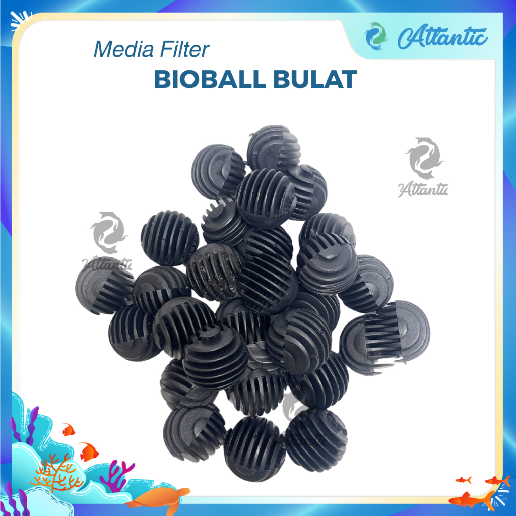 Bioball Bulat PER PAK ISI 200 PCS Media Filter Aquarium Aquascape Bio Ball Golf Bulat