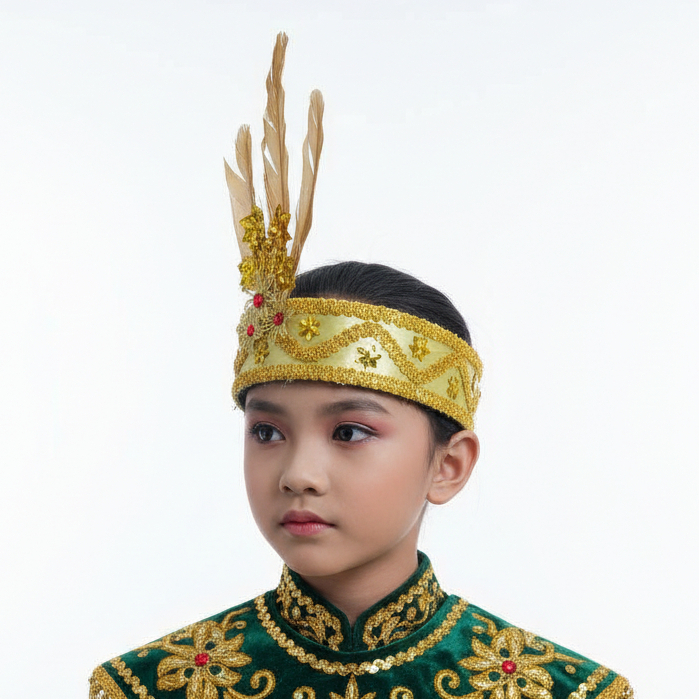 Mahkota Saman Bulu Kenanga Emas/ Mahkota Bulu Saman Emas