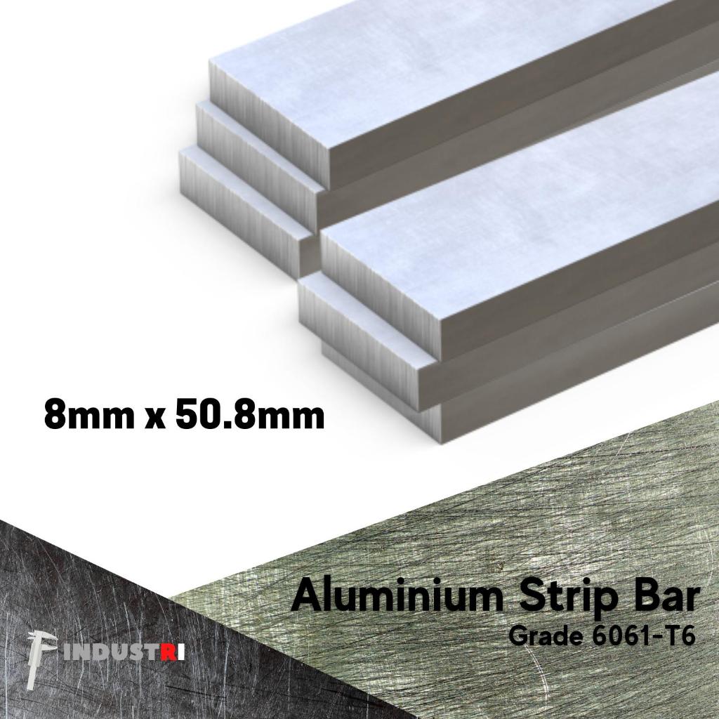 Plat Strip Alumunium 8mm x 50mm | Plat Aluminium dural 6061