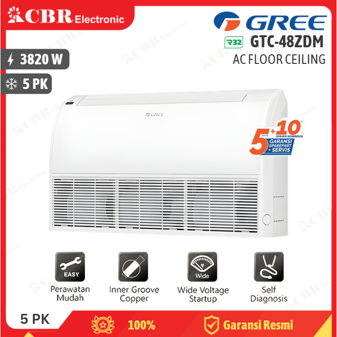 AC Floor Ceiling GREE 4.5PK / GTC-48ZDM
