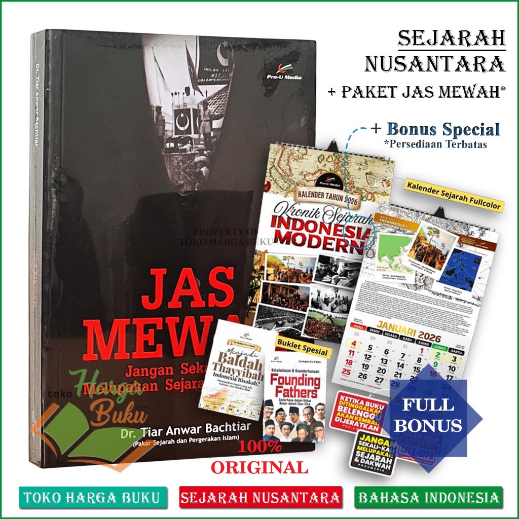Foto Paket Bundling Produk Buku Best Seller Original dan Kalender Sejarah Nusantara +Full Pak Bonus - THB