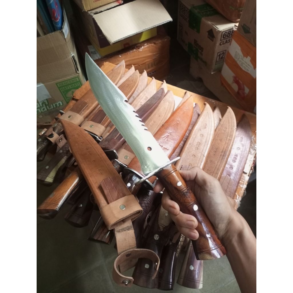 Pisau Daging baja per model Rambo