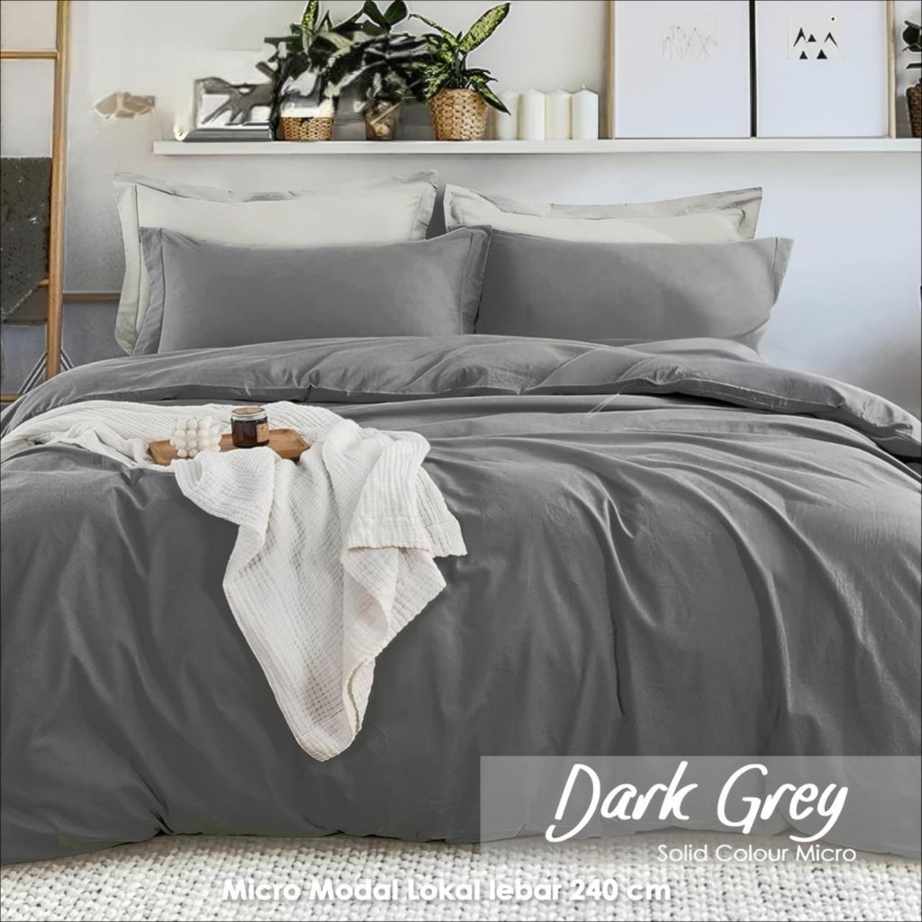 Sprei polos abu tua sprei hotel murah anti geser sprei set ukuran dan tinggi lengkap sprei seprai sp
