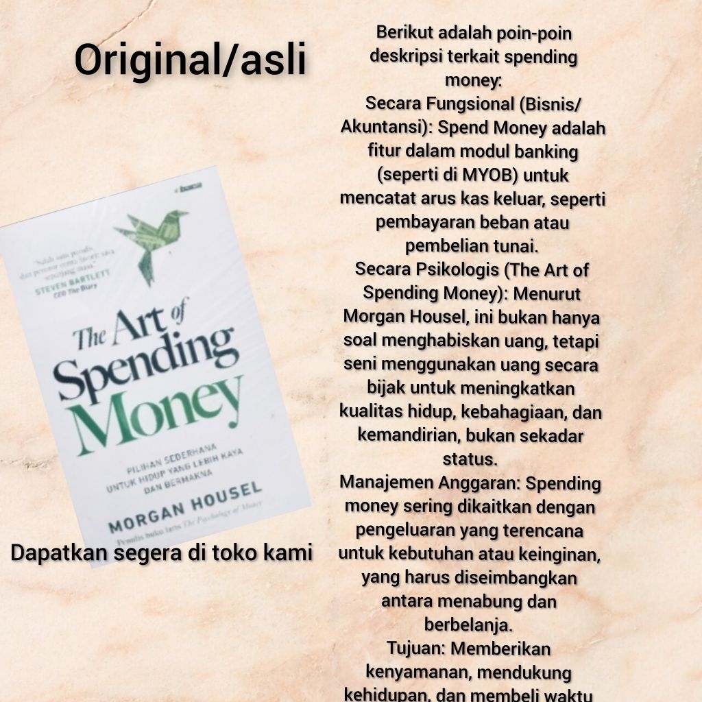 the art of spending money