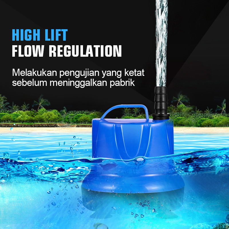 Power Head Pompa Celup 2500L | Mesin Air Akuarium & Kolam Ikan Koi