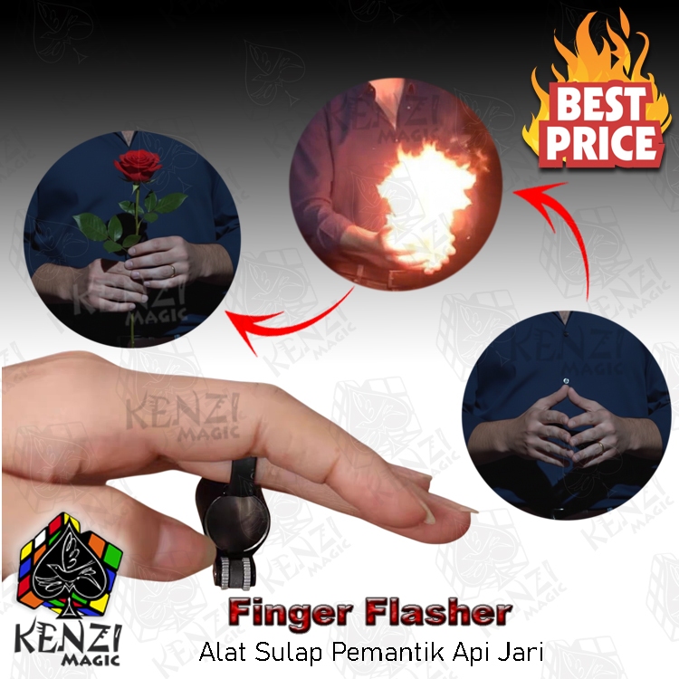 Alat Sulap Api Finger Flasher Sulap memunculkan percikan api di tangan