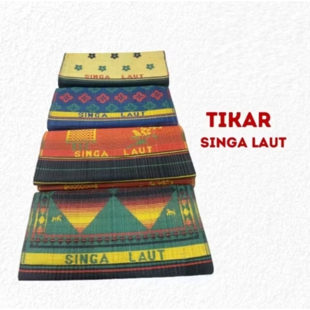 Tikar Jumbo Singa Laut/Swallow Ukuran 3x4 Tikar Tenun Plastik Kuat Tahan Lama Tikar 3 Lipat