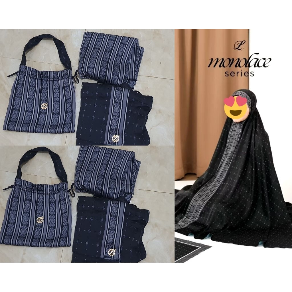 DEFFECT LBYLCB Monolace Prayer Robe in Black