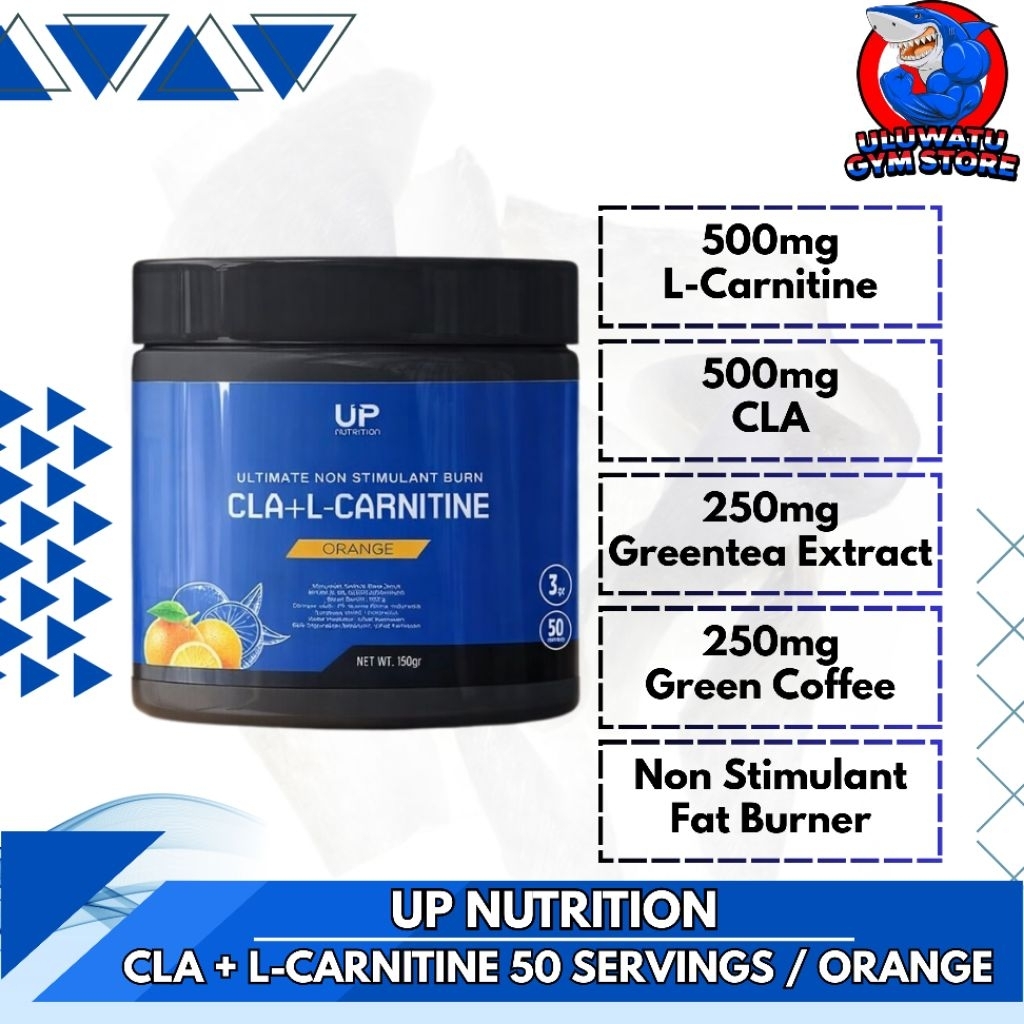 UP Nutrition CLA + L-Carnitine 150 Gram BPOM HALAL Ultimate Non Stimulant Fat Burn