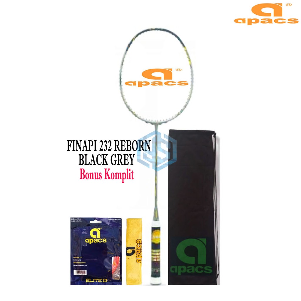 Raket Badminton Apacs Finapi 232 Reborn Bonus Komplit  Apacs Finapi 232 Reborn