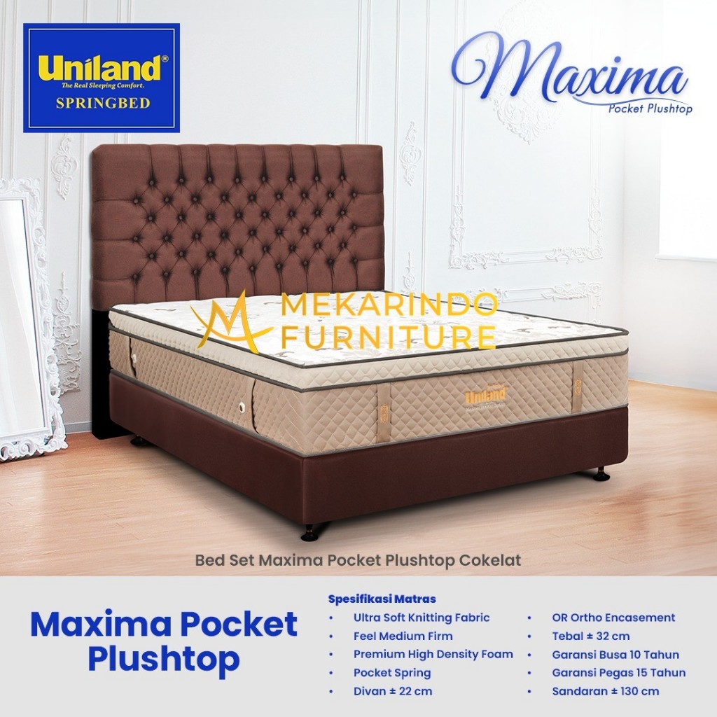 Springbed Uniland Maxima Pocket Plushtop 180x200