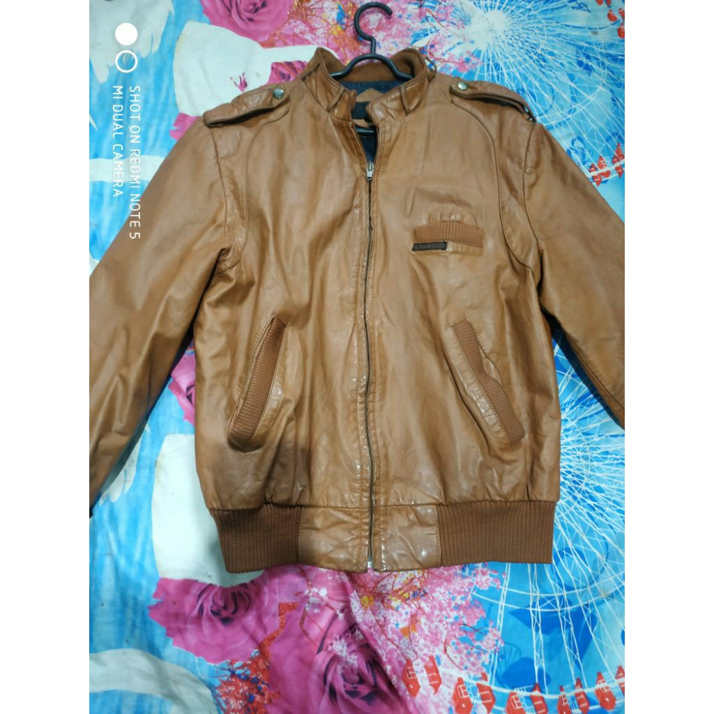 Jaket kulit asli second