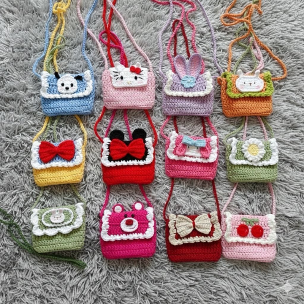 Tas rajut anak handmade || tas rajut anak-anak balita