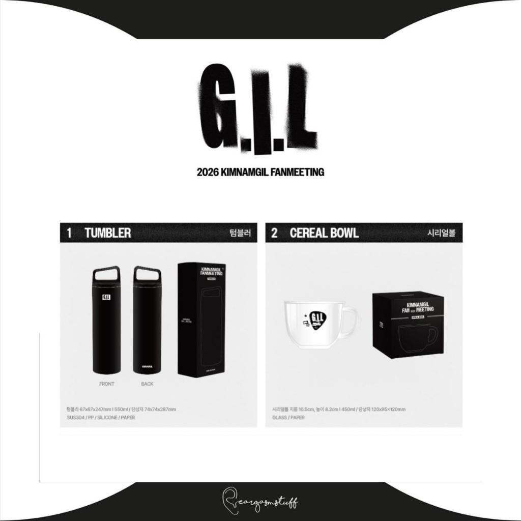 KIM NAM GIL / KIM NAMGIL FAN MEETING G.I.L OFFICIAL GOODS / MERCHANDISE / MERCH / MD