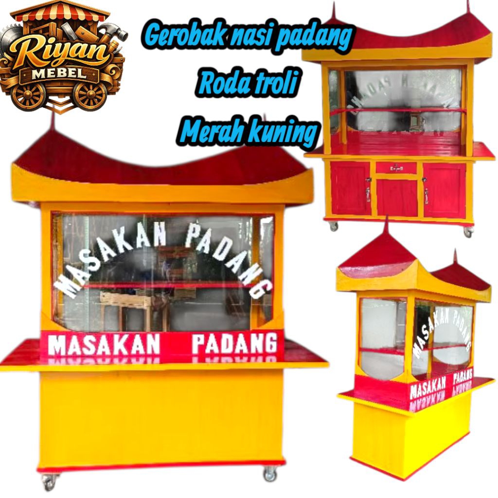 GEROBAK NASI PADANG JOGLO FREE ONGKIR