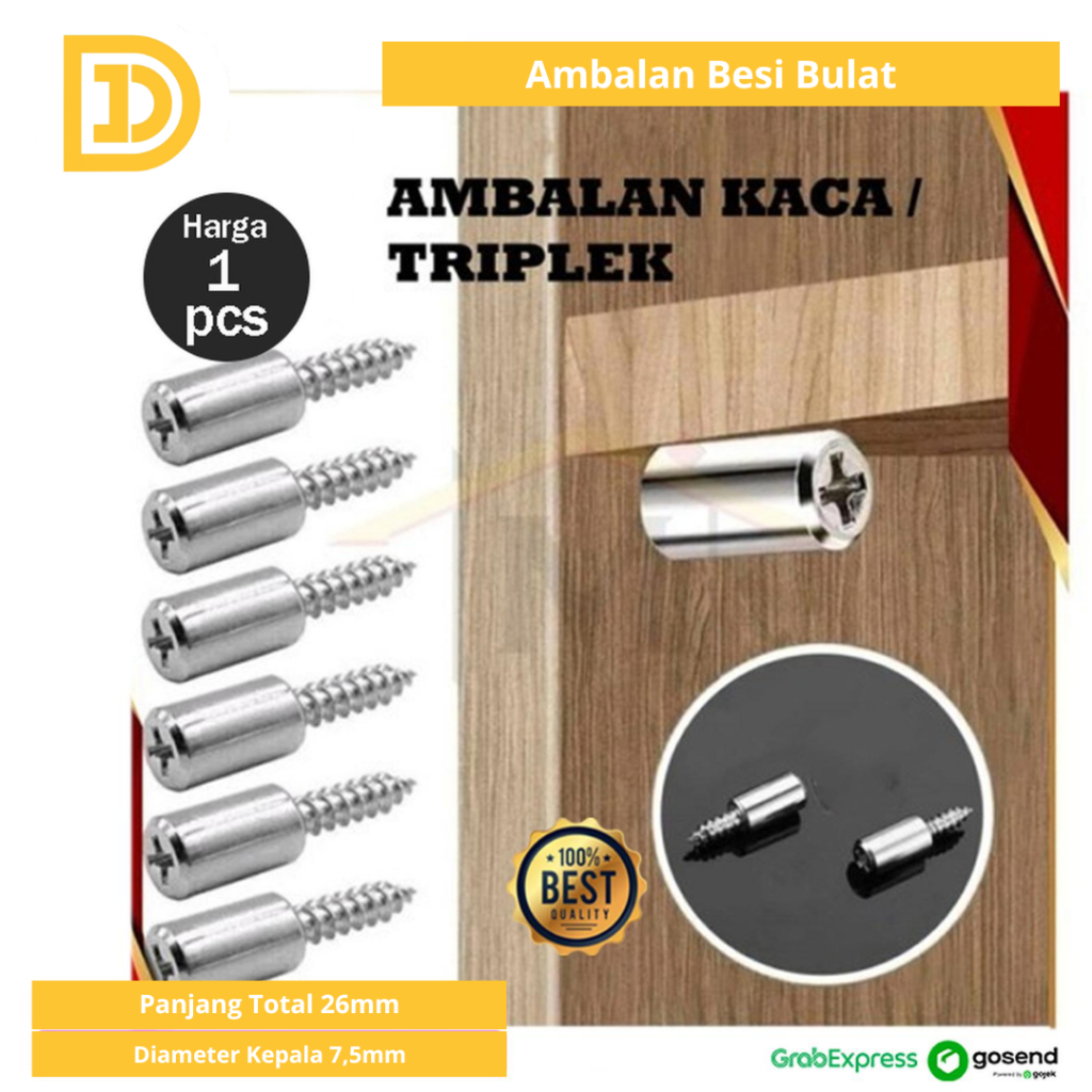 Baut Siku Ambalan Kayu Sekrup Ambalan Kaca Ambalan Triplek Baud Skrup Kembang Lemari Kuat Ambalan Ra