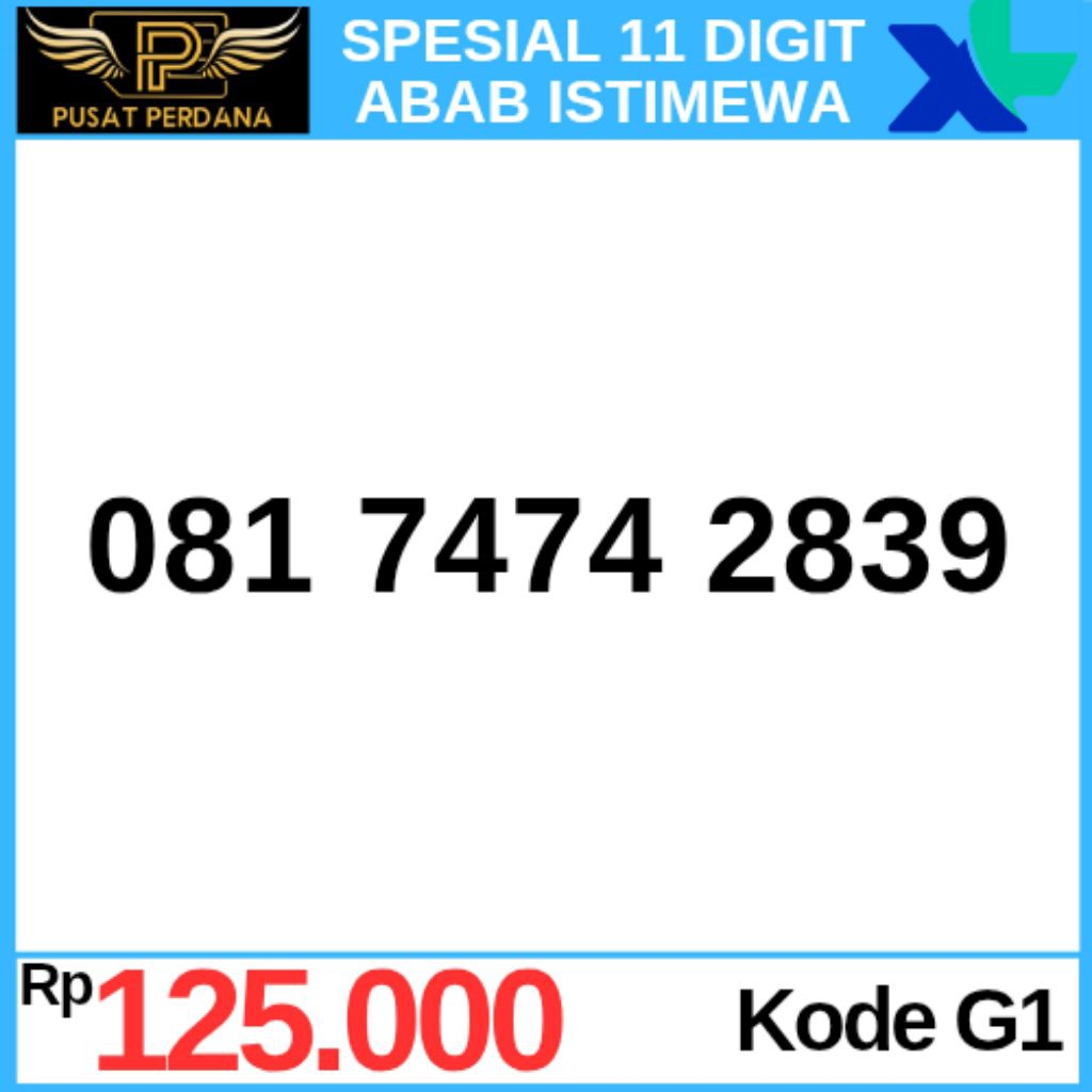 11 Digit Nomor / Nomer Cantik Kartu Perdana XL