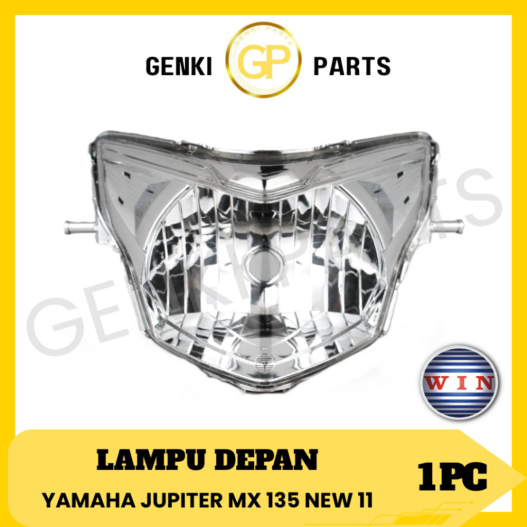GENKI-PARTS/WIN-LAMPU-DEPAN/REFLEKTOR/HEADLAMP/HEADLIGHT/MOTOR/YAMAHA/JUPITER-MX-135-NEW-11/DOUBLE-D