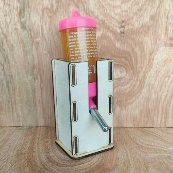 Tatakan Tempat Botol Minum Hamster Kayu Tempat Botol Minum Hamster Dari Kayu Kokoh Kuat