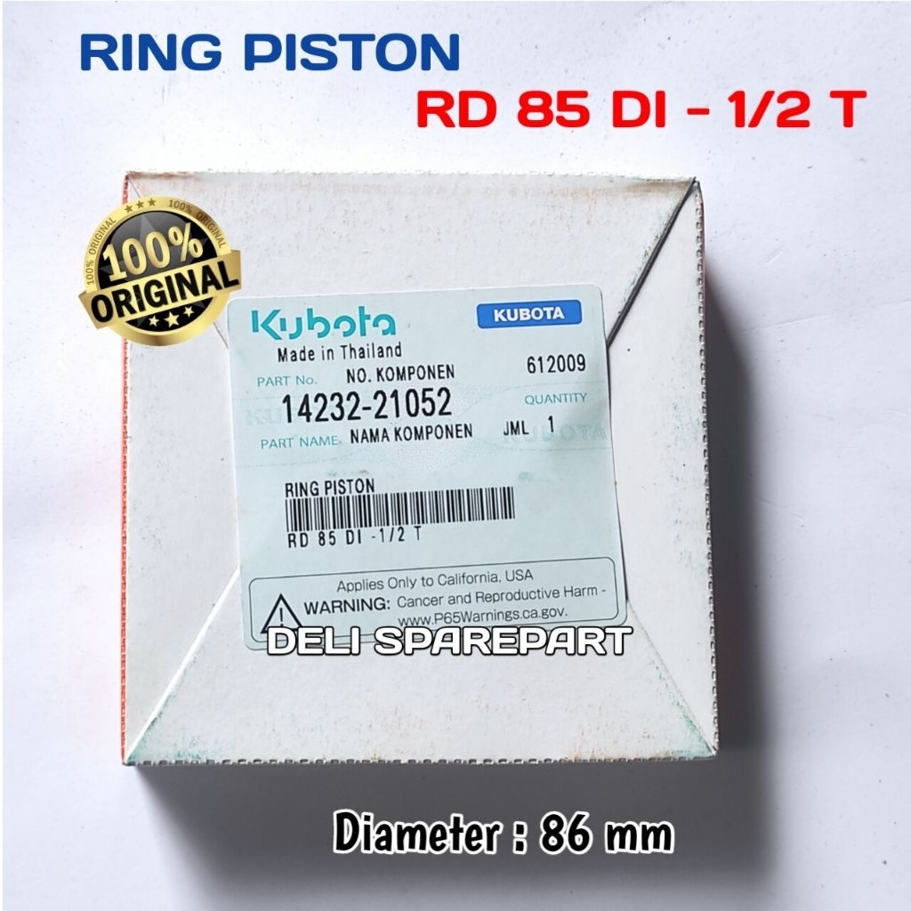 RING PISTON KUBOTA RD 85 di T original kubota
