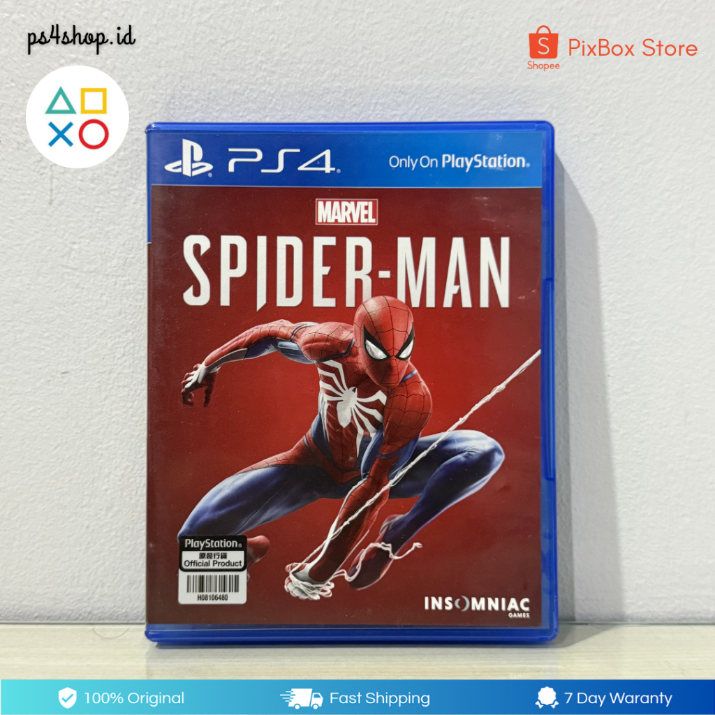 BD Kaset PS4 Marvel Spider Man Bekas Second Original | Marvel’s Spiderman Game of The Year Edition P
