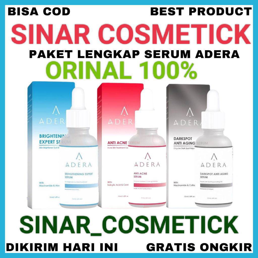 ADERA DARKSPOT SERUM ANTI AGING ORIGINAL 100% BPOM - PENGHILANG JERAWAT & BEKAS JERAWAT ( ADERA )