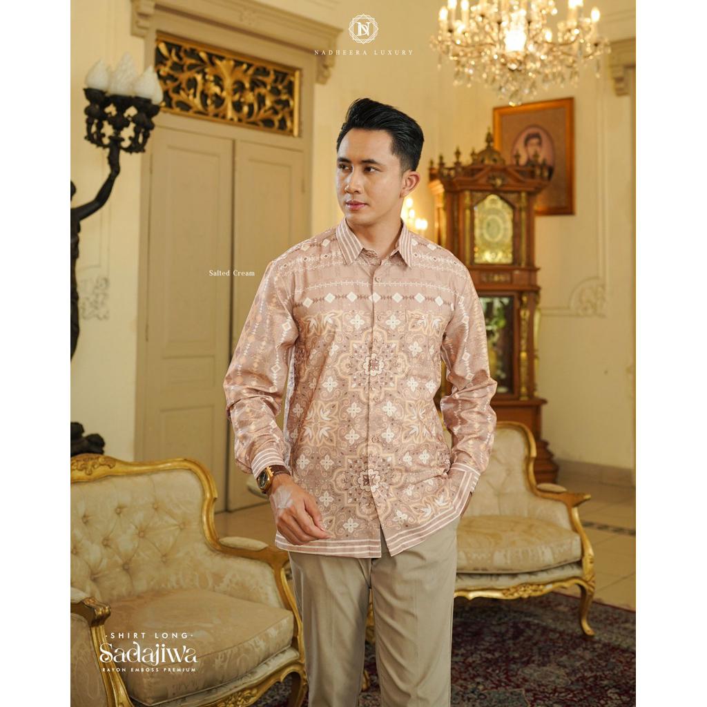 Sadajiwa Shirt Long by Nadheera Luxury Famset Sadajiwa Kemeja Nadheera Luxury Sarimbit Lebaran